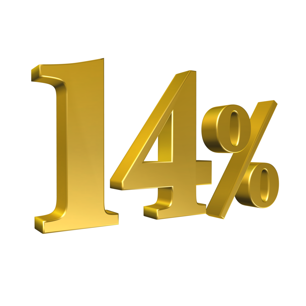 14-percent-gold-number-fourteen-3d-rendering-free-png.png